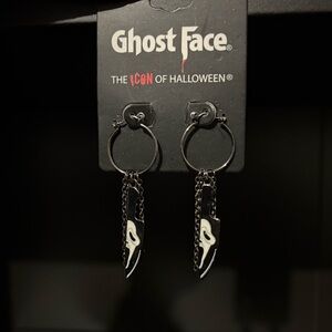 Ghost Face Knife Earrings
